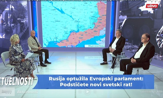 AKTUELNOSTI NA HAPPY TV: Rusija optužuje Evropu da podstiče novi svetski rat