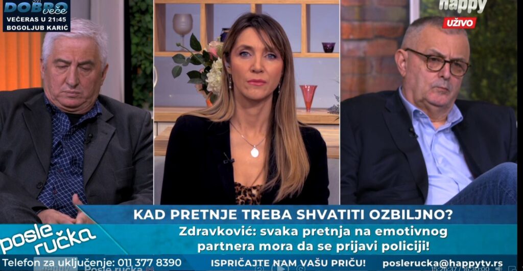 POSLE RUČKA: Kad pretnje treba shvatiti ozbiljno?