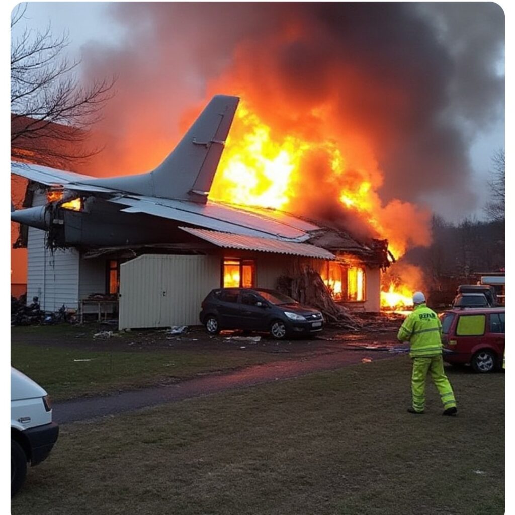 SRUŠIO SE TERETNI AVION U LITVANIJI: Aerodrom se pretvorio u buktinju, gori svud unaokolo (FOTO)