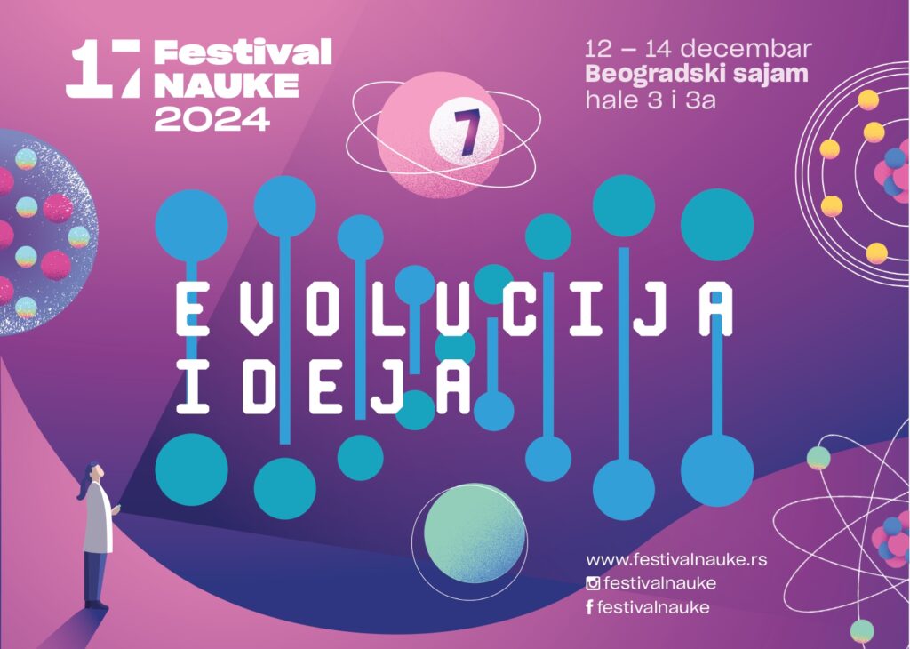 17 FESTIVAL NAUKE NA BEOGRADSKOM SAJMU: Evolucija ideja na 17. Festivalu nauke od 12. do 14. decembra