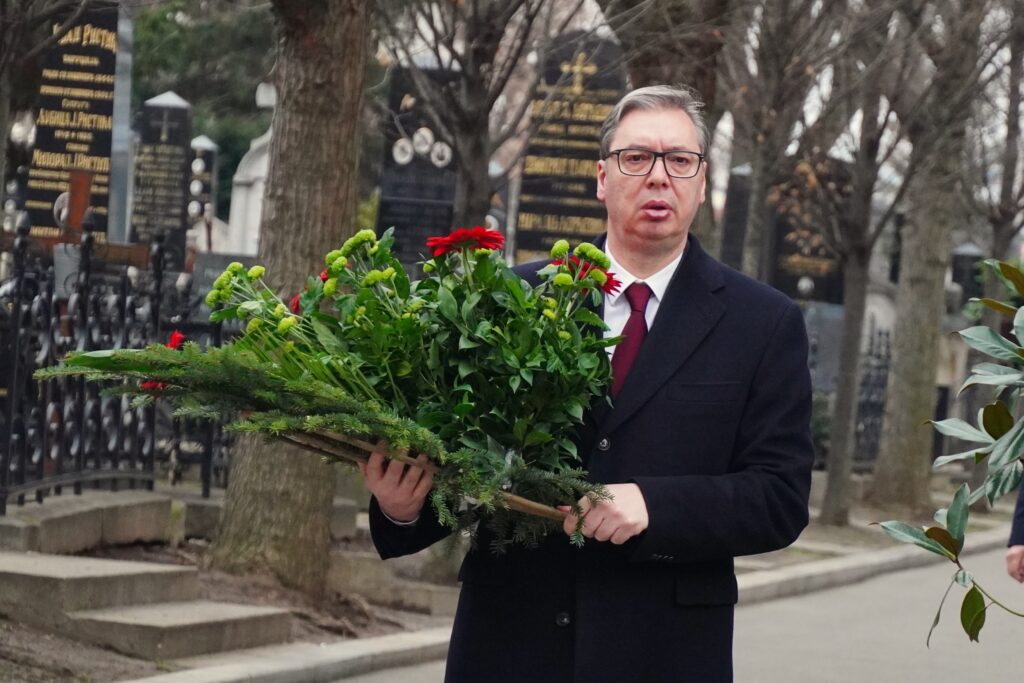 POSLEDNJI POZDRAV PRIJATELJU: Aleksandar Vučić prisustvovao sahrani Milorada Milinkovića