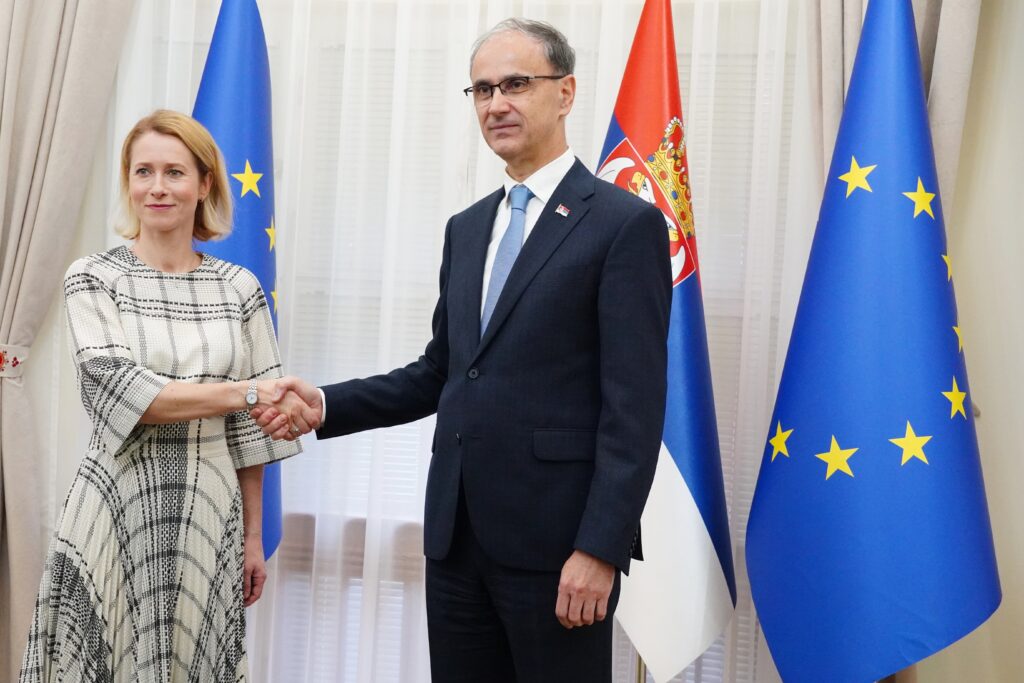 NEDVOSMISLENA EVROPSKA ORIJENTACIJA SRBIJE: Premijer Đuro Macut razgovarao je danas sa Kajom Kalas
