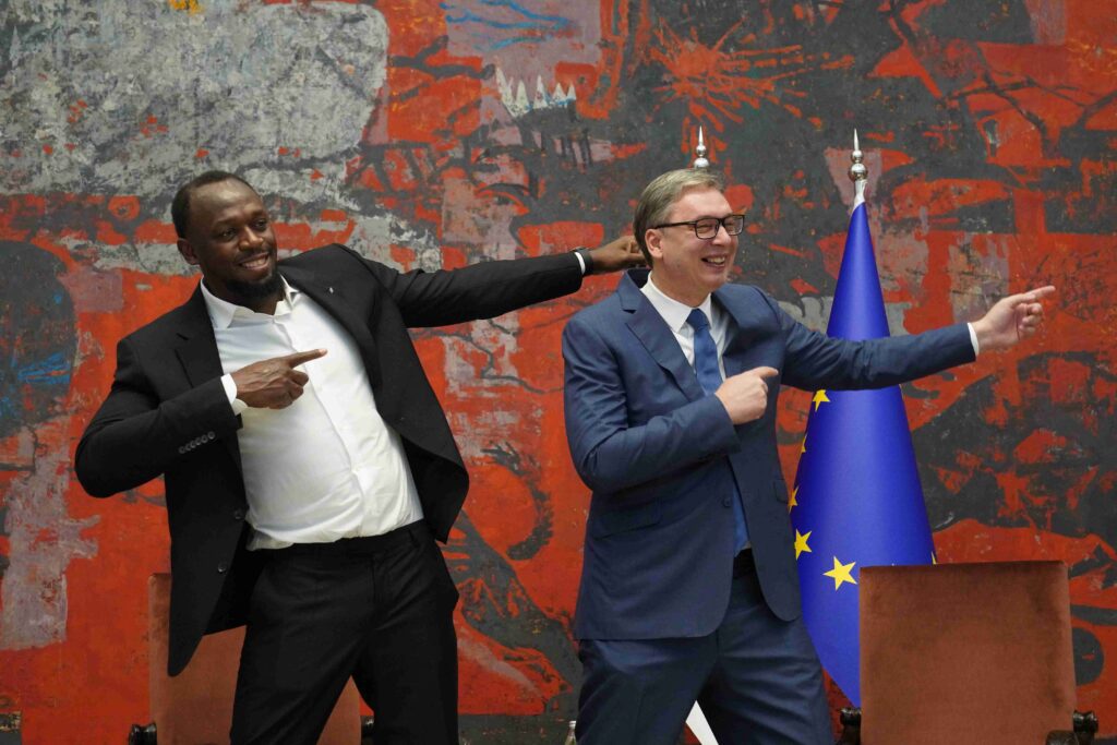 JEDAN OD NAJBOLJIH ATLETIČARA SVETA STIGAO U SRBIJU: Aleksandar Vučić ugostio Juseina Bolta
