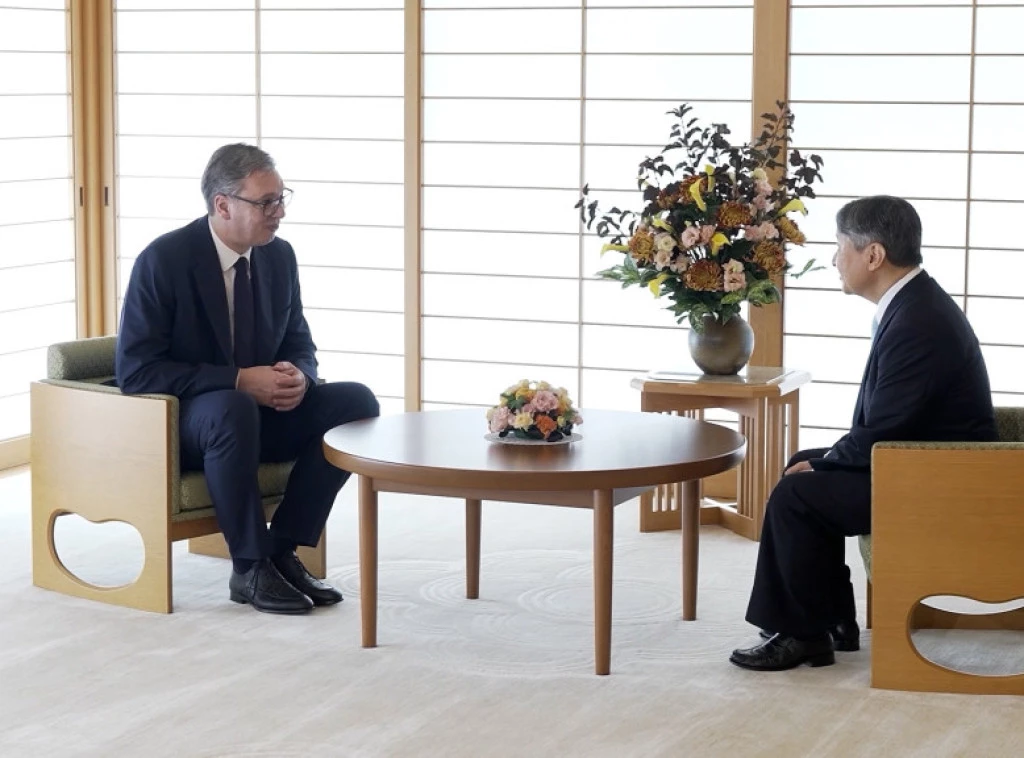 PREDSEDNIK SRBIJE BORAVI U ZEMLJI IZLAZEĆEG SUNCA: Vučić na audijenciji kod japanskog cara Naruhita (VIDEO)