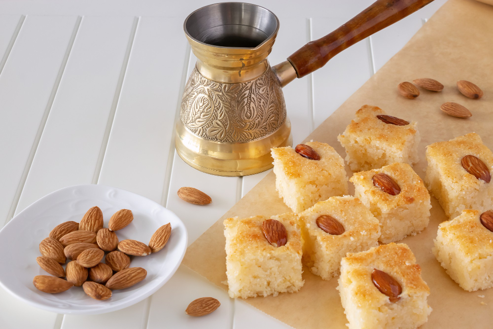 ZASLADITE VIKEND: Basbousa – arapska pita sa bademima