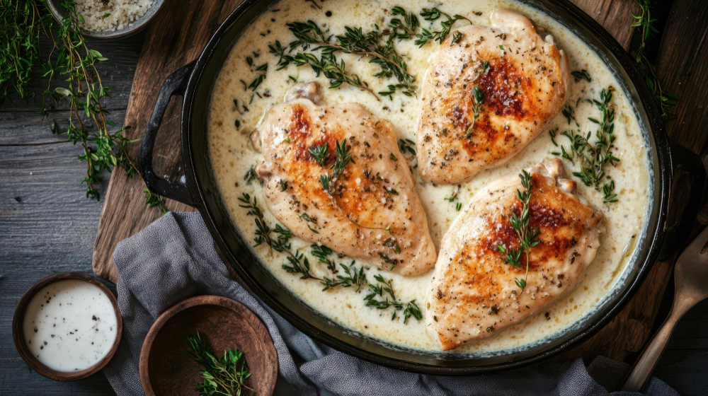 SPECIJALITET UZ MALO TRUDA I NOVCA: Piletina u kremastom sosu