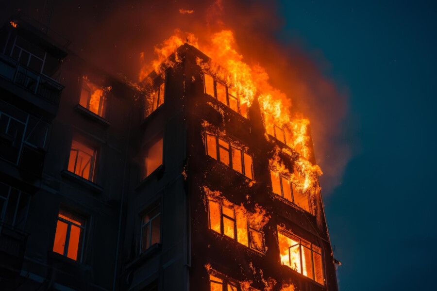 NEMA POVREĐENIH: Požar tokom snimanja spota u Lionu